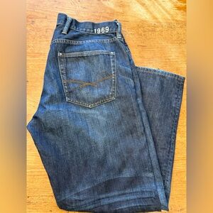 GAP Men's 1969 Straight Dark Jeans